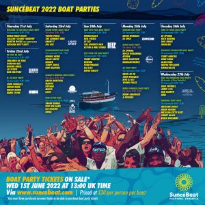 Suncébeat, soirées bateaux