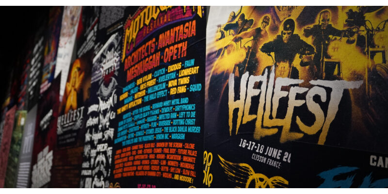 Affiches de festivals de métal © Radidja Cieslak