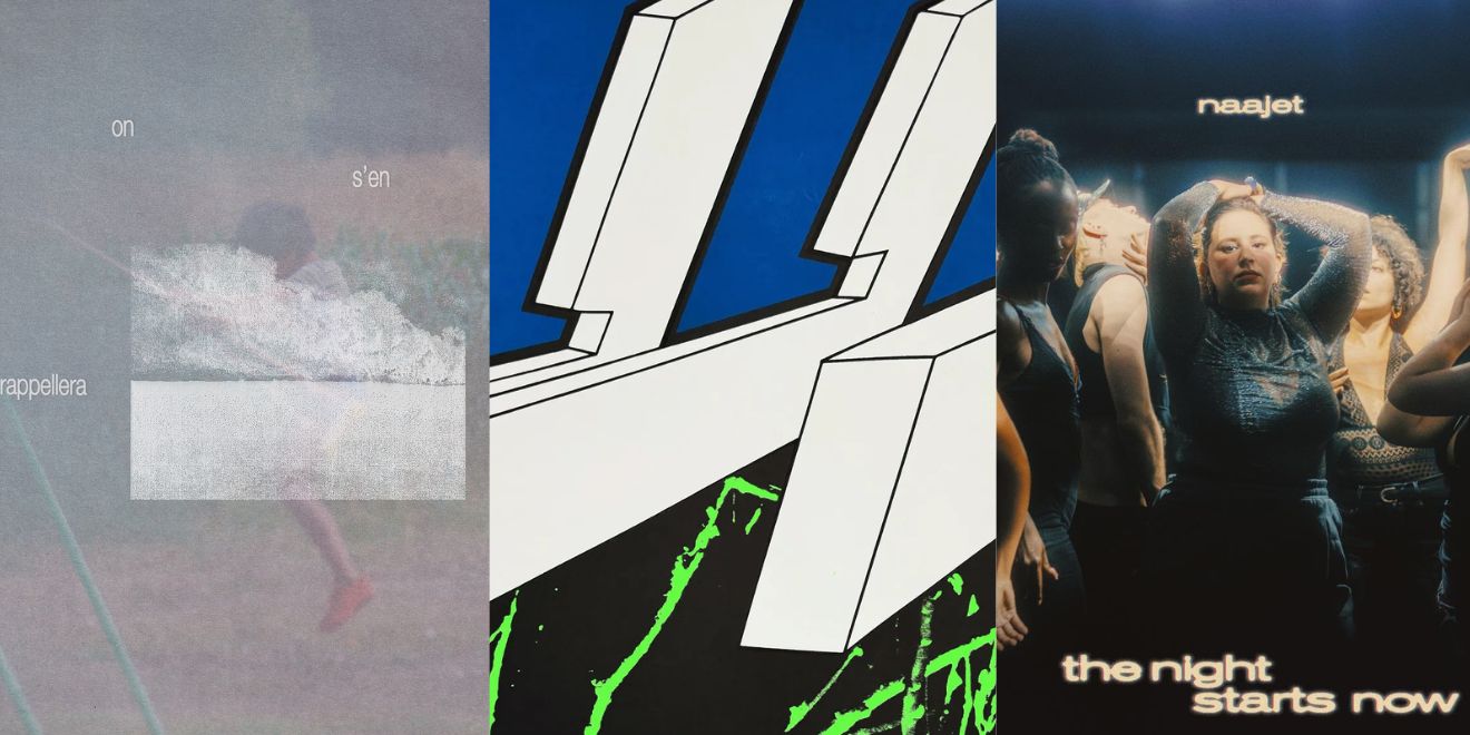 Pochette "On ne s'en rappelle pas" de DIsiz © DR / Pochette "Tranquilizer" de Oneohtrix Point Never © Abner Herschberger / Pochette "The Night Starts Now" de Naajet © DR